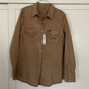 Women's Wrangler Long Sleeve Rawhide Snap Shirt